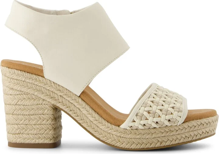 Majorca Rope Platform Sandal Natural Geo Basketweave