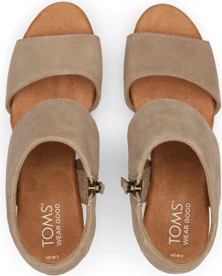 Majorca Taupe Platform Cork Sandal - Image 6
