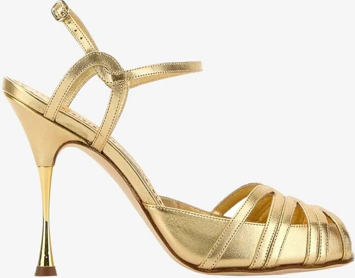 Maka Nak 105 Metallic Leather Sandals