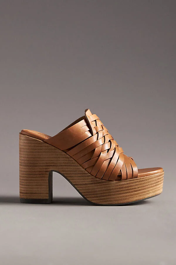 Make You Mine Wood-Bottom Heels