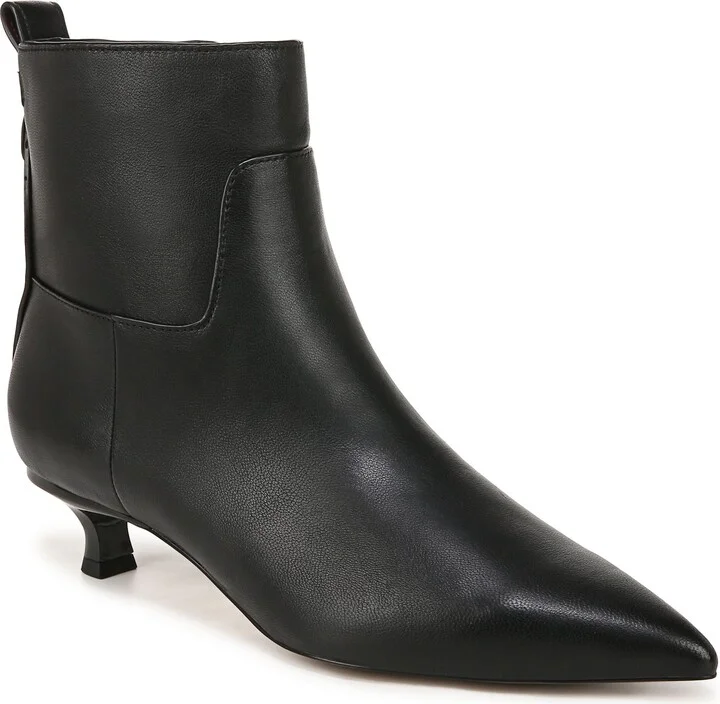 Mala Pointed Toe Kitten Heel Bootie