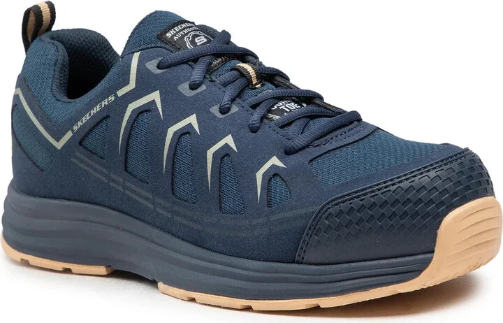 Malad Ii 200127EC/NVTN Mens 8 Navy Tan Composite Toe Work Shoes EEE4087