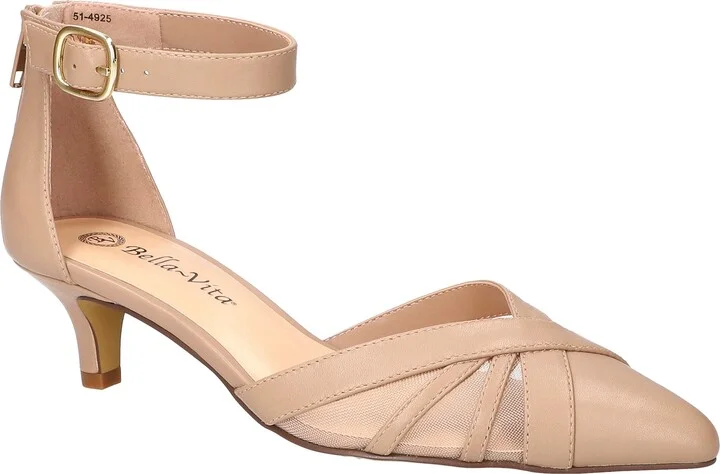 Malani Pointed Toe Kitten Heel Pump