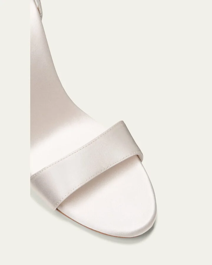 Malia Satin Ankle-Strap Sandals - Image 3