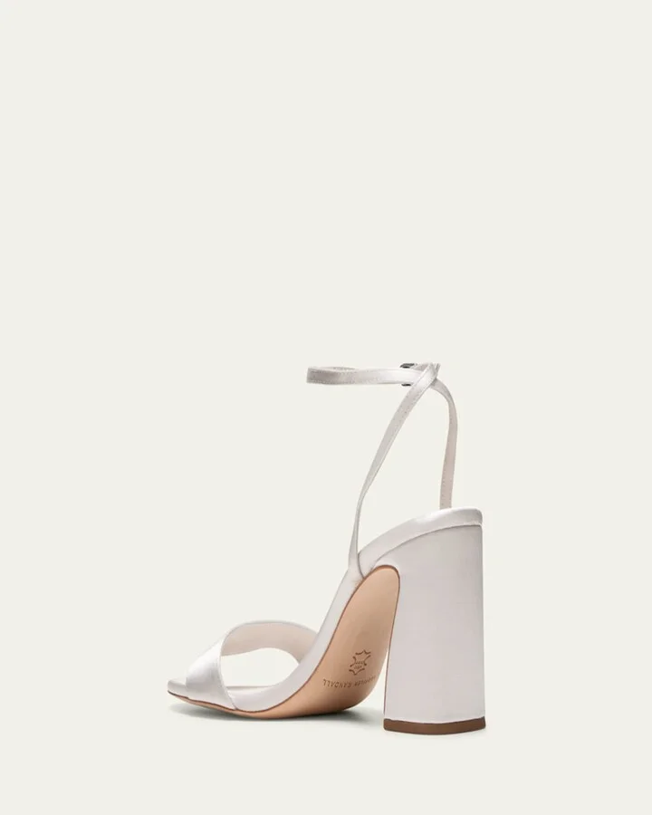 Malia Satin Ankle-Strap Sandals - Image 4
