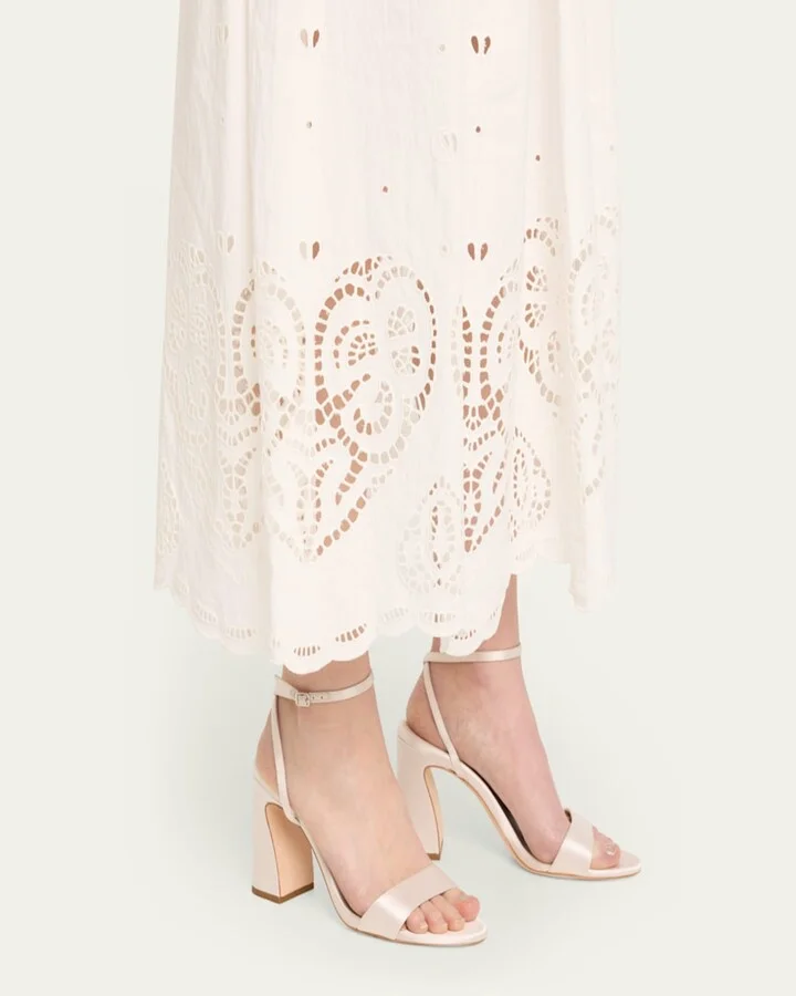 Malia Satin Ankle-Strap Sandals - Image 5