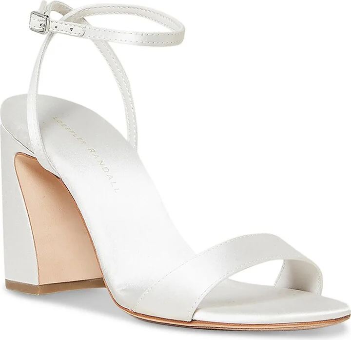 Malia Womens Buckle Satin Heels