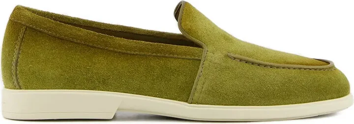 Malibu almond-toe leather loafers
