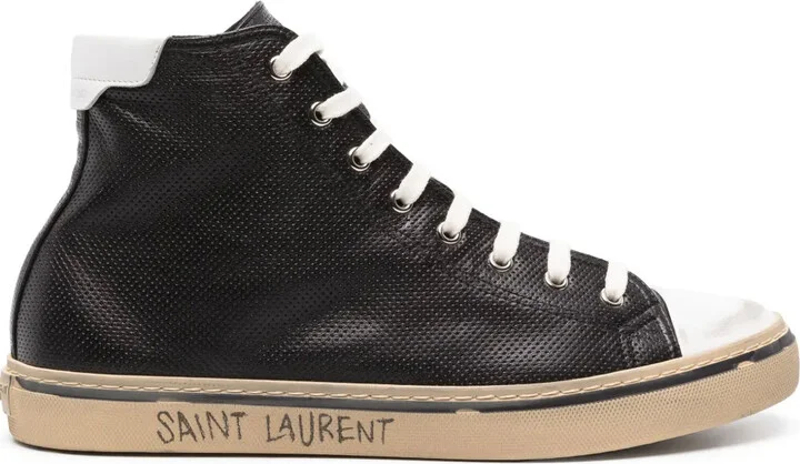 Malibu lace-up leather sneakers