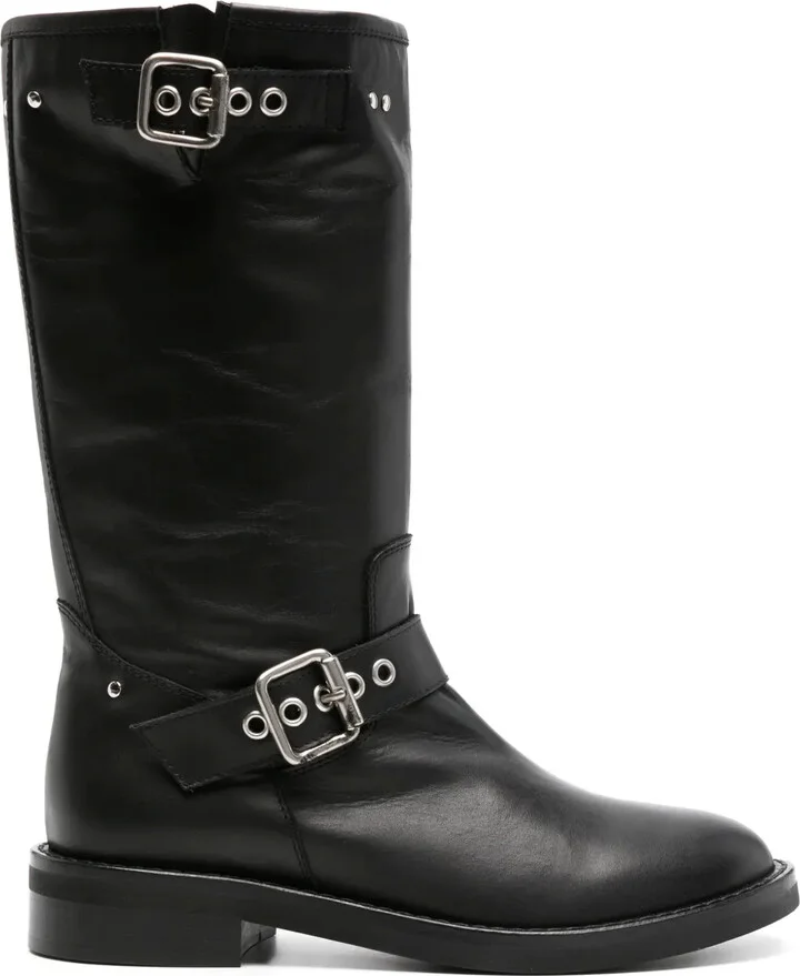 Malibu mid-calf leather boots