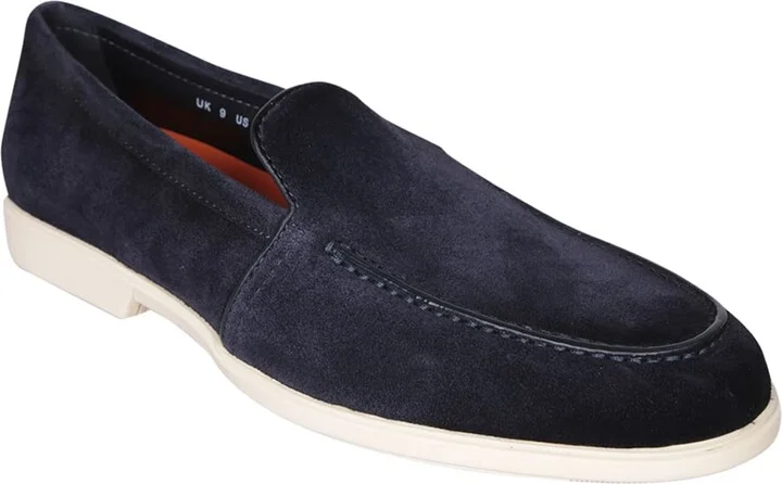 Malibu Rubber Suede Blue Loafer - Image 2