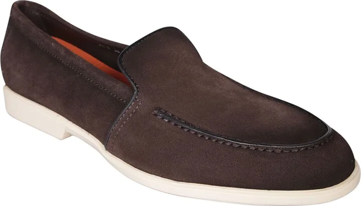 Malibu Rubber Suede Loafer In Brown - Image 2