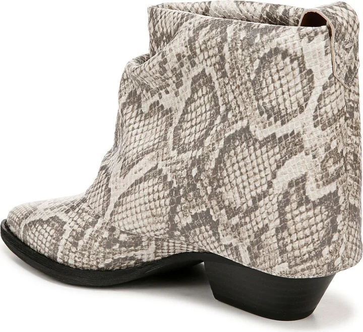 Malina Snake Embossed Western Bootie - Image 2
