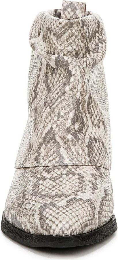 Malina Snake Embossed Western Bootie - Image 3
