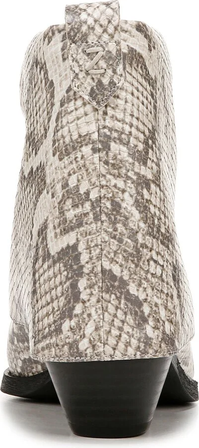 Malina Snake Embossed Western Bootie - Image 4