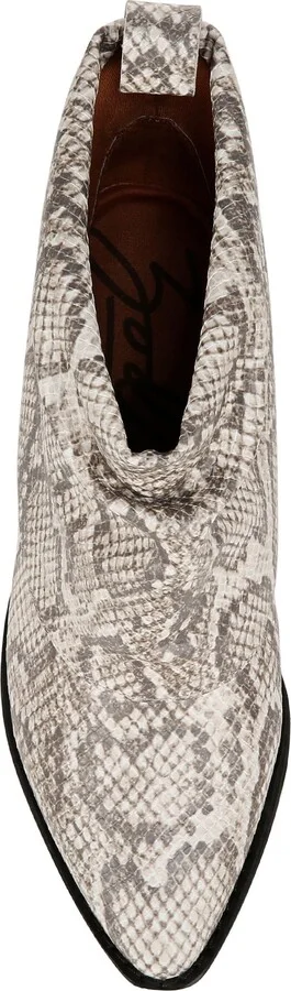 Malina Snake Embossed Western Bootie - Image 6