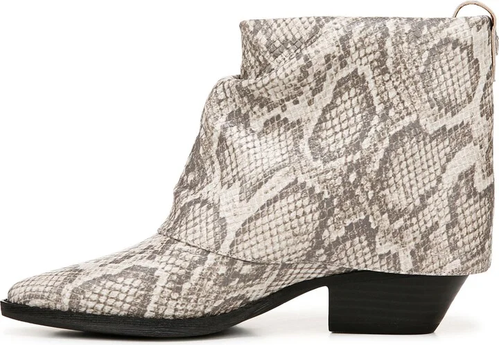 Malina Snake Embossed Western Bootie - Image 10