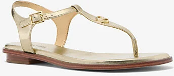 Mallory Metallic T-Strap Sandal