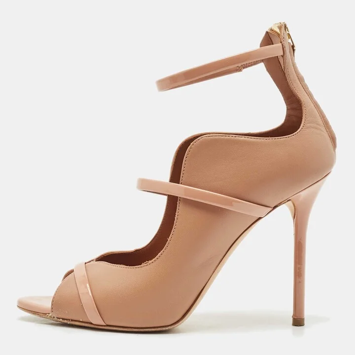 Malone Souliers Beige Leather Mika Pumps Size 37.5