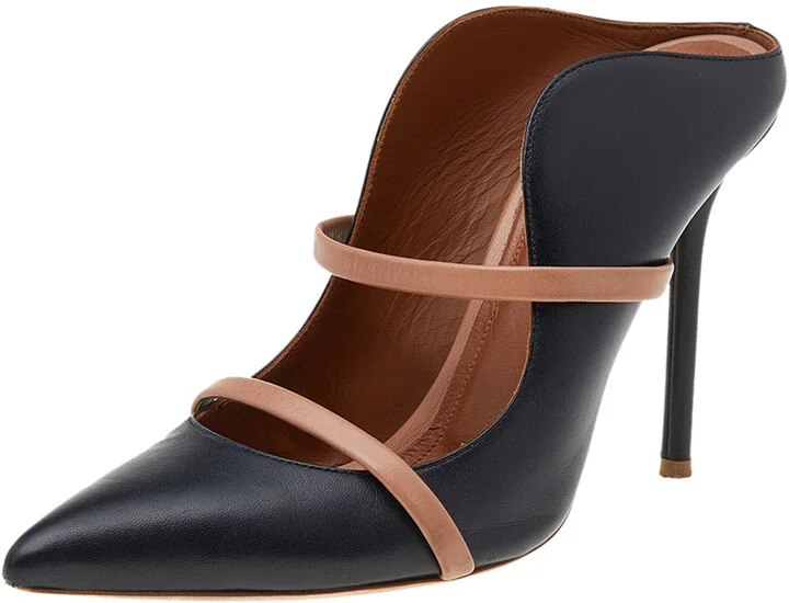 Malone Souliers Black/Beige Leather Maureen Sandals Size 38