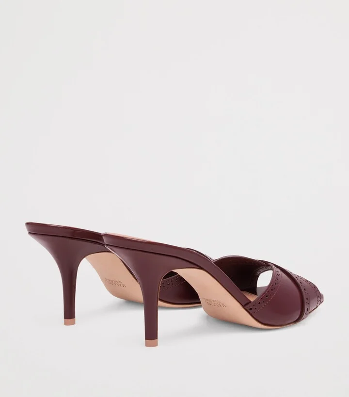 Malone Souliers Brushed Leather Perla Heeled Sandals 70 - Image 3