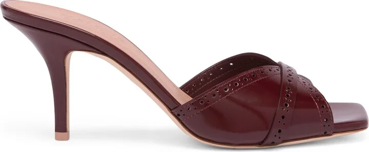 Malone Souliers Brushed Leather Perla Heeled Sandals 70