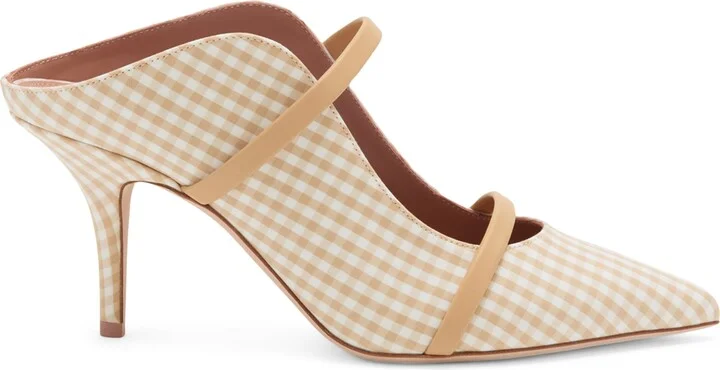 Malone Souliers Cotton Gingham Maureen Mules 70