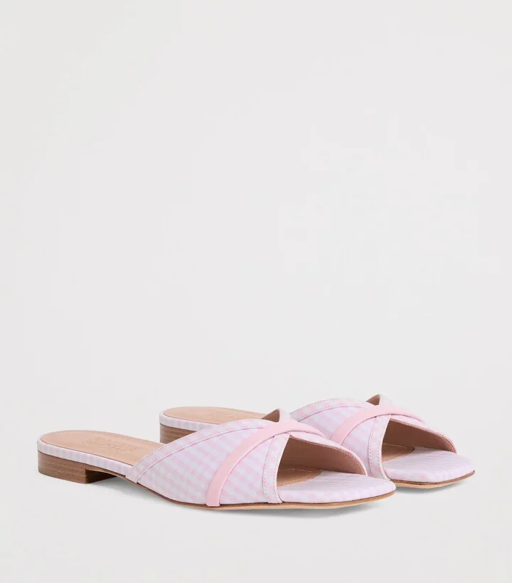 Malone Souliers Cotton-Leather Perla Sandals - Image 3