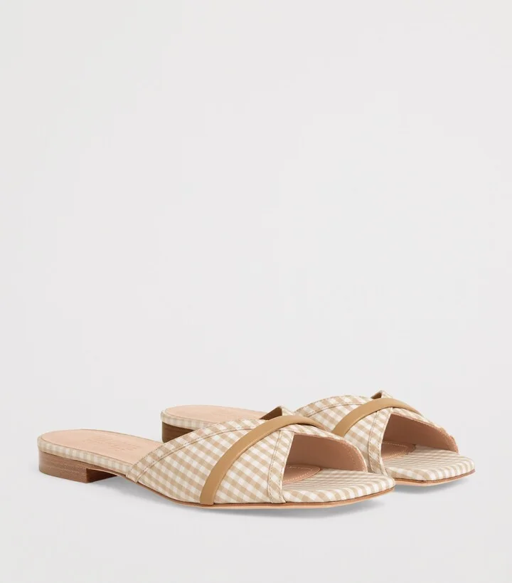 Malone Souliers Cotton-Leather Perla Sandals - Image 3