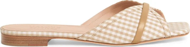 Malone Souliers Cotton-Leather Perla Sandals