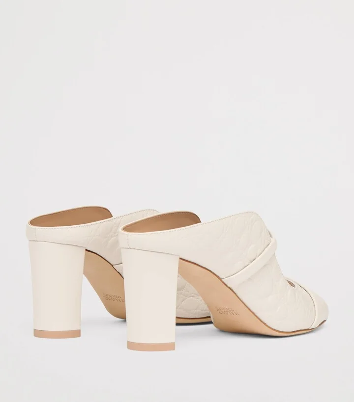 Malone Souliers Croc-Embossed Leather Norah Heeled Sandals 70 - Image 4