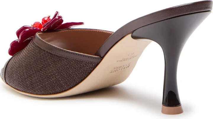 Malone Souliers Cyd 70 Raffia Mules - Image 2