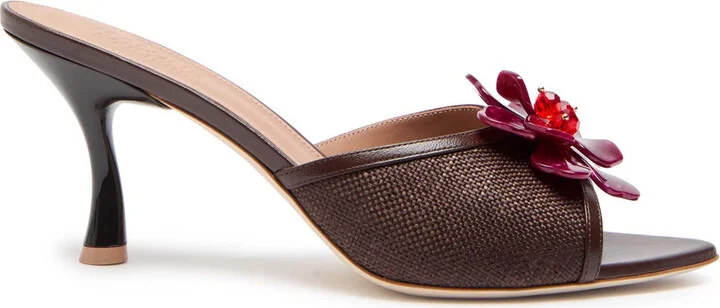 Malone Souliers Cyd 70 Raffia Mules