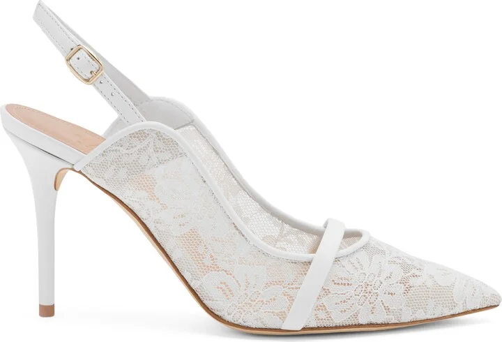 Malone Souliers Lace Marion Slingback Pumps 85