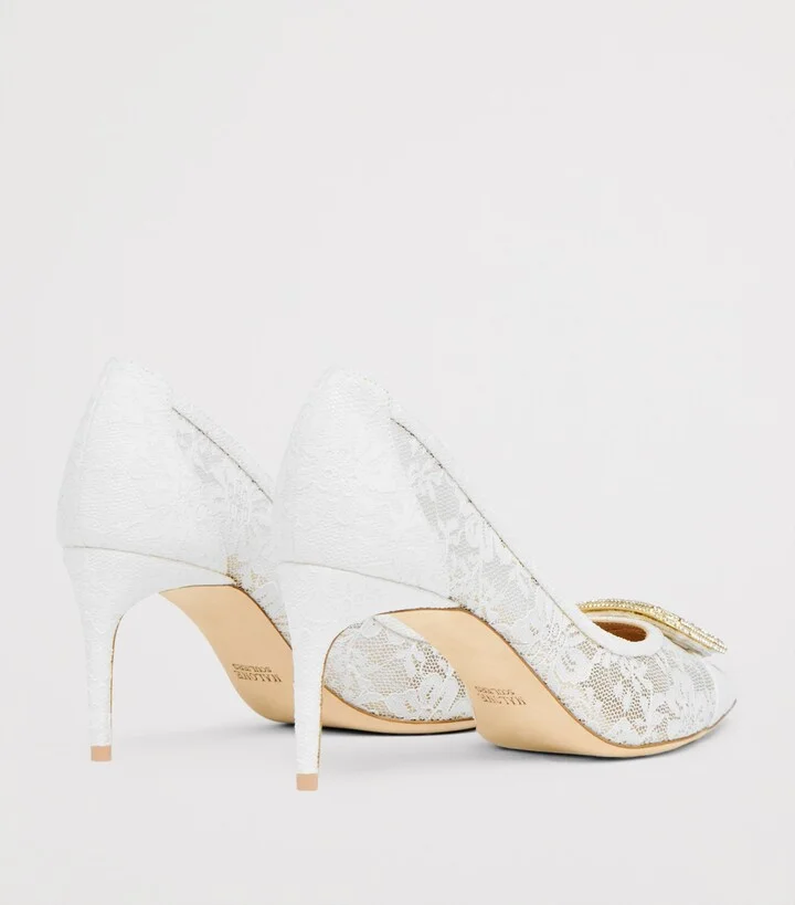 Malone Souliers Lace Monroe Pumps 70 - Image 4