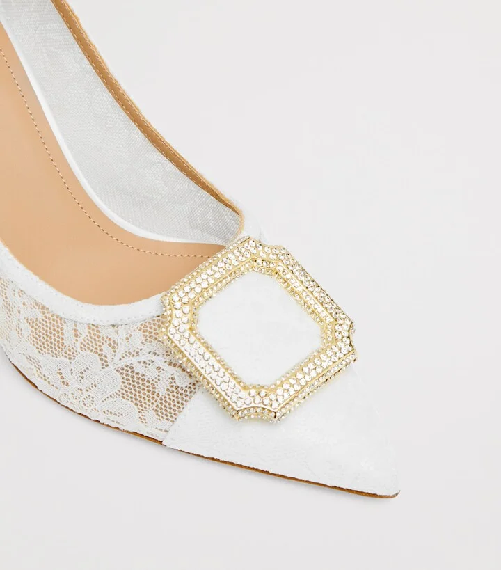 Malone Souliers Lace Monroe Pumps 70 - Image 5