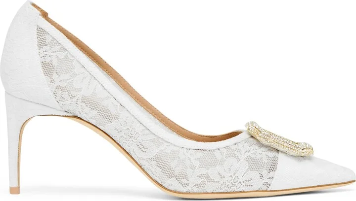 Malone Souliers Lace Monroe Pumps 70