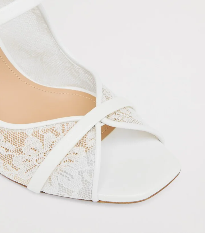 Malone Souliers Lace Noah Heeled Sandals 70 - Image 5