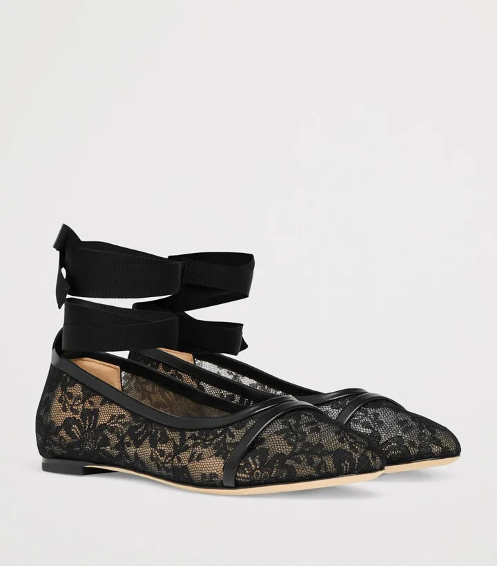 Malone Souliers Lace Sabina Ballet Flats - Image 3