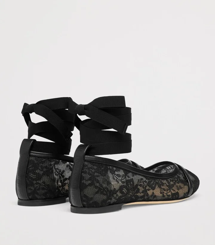 Malone Souliers Lace Sabina Ballet Flats - Image 4