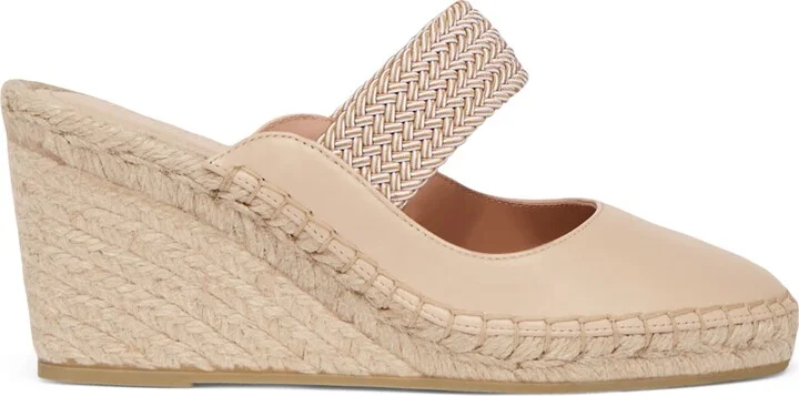Malone Souliers Leather-Blend Sinea Wedge Sandals