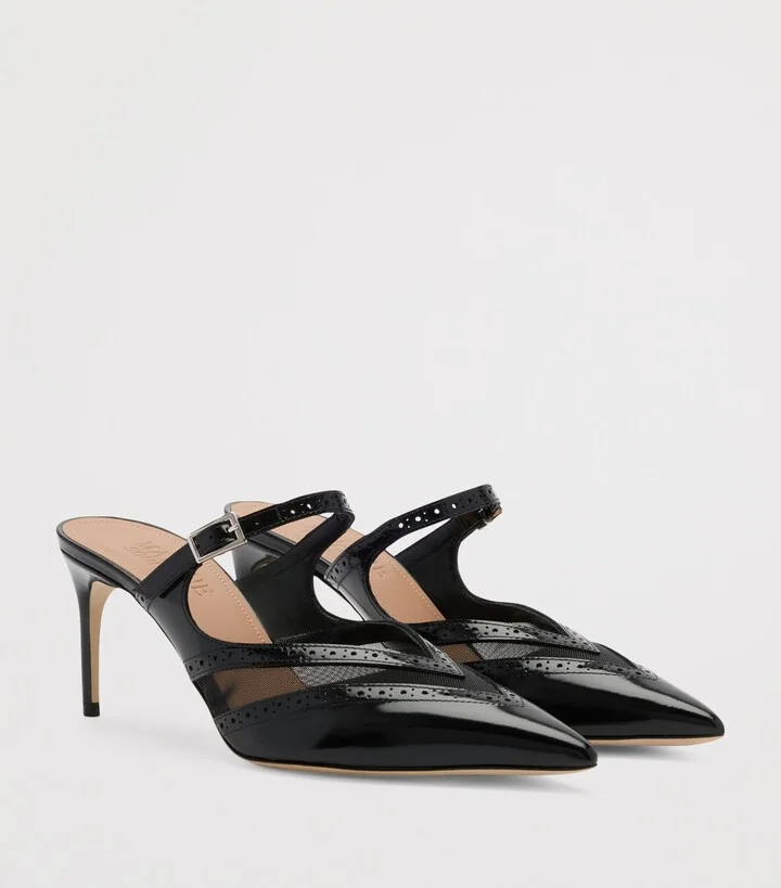 Malone Souliers Leather Cristi Mules 70 - Image 3
