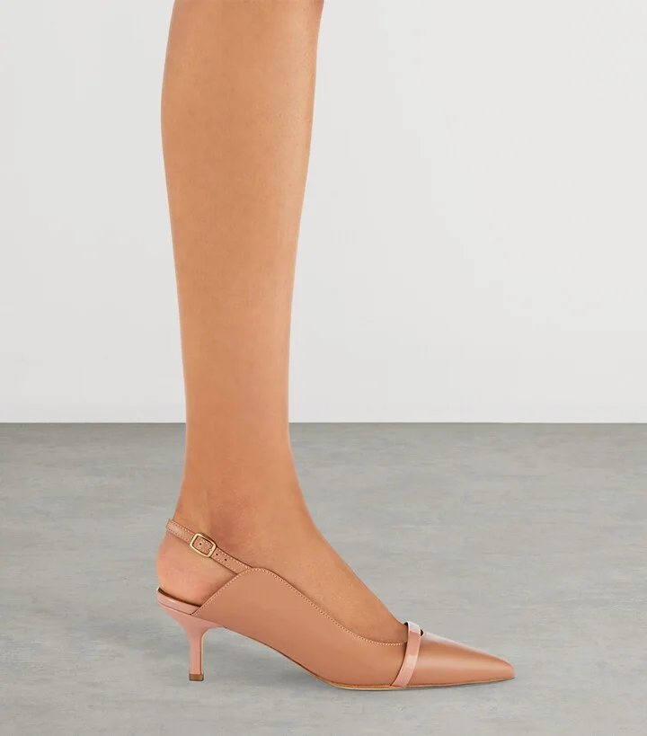 Malone Souliers Leather Marion Slingback Pumps 45 - Image 2
