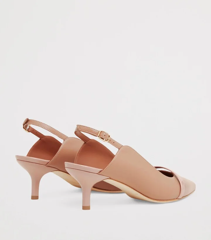 Malone Souliers Leather Marion Slingback Pumps 45 - Image 4