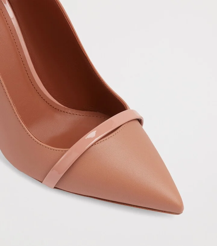 Malone Souliers Leather Marion Slingback Pumps 85 - Image 5