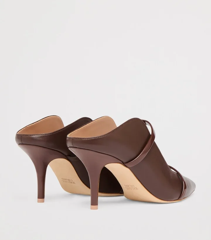 Malone Souliers Leather Maureen Heeled Mules 70 - Image 4
