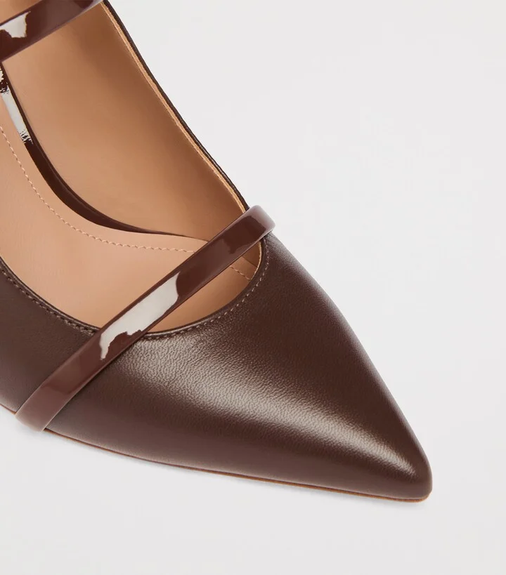 Malone Souliers Leather Maureen Heeled Mules 70 - Image 5