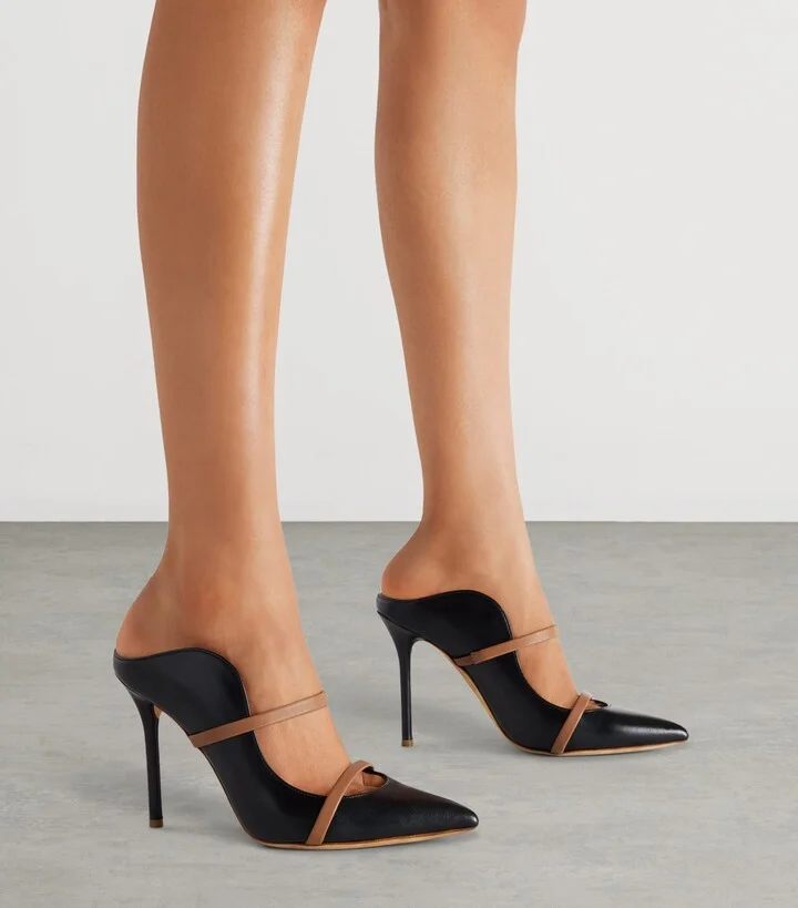 Malone Souliers Leather Maureen Mules 100 - Image 2
