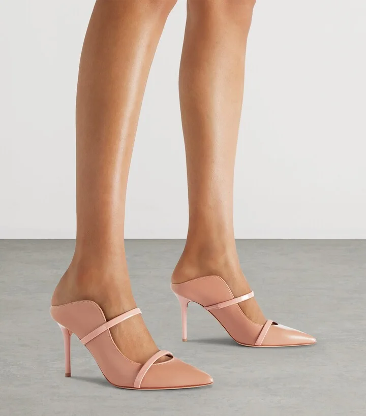 Malone Souliers Leather Maureen Mules 70 - Image 2