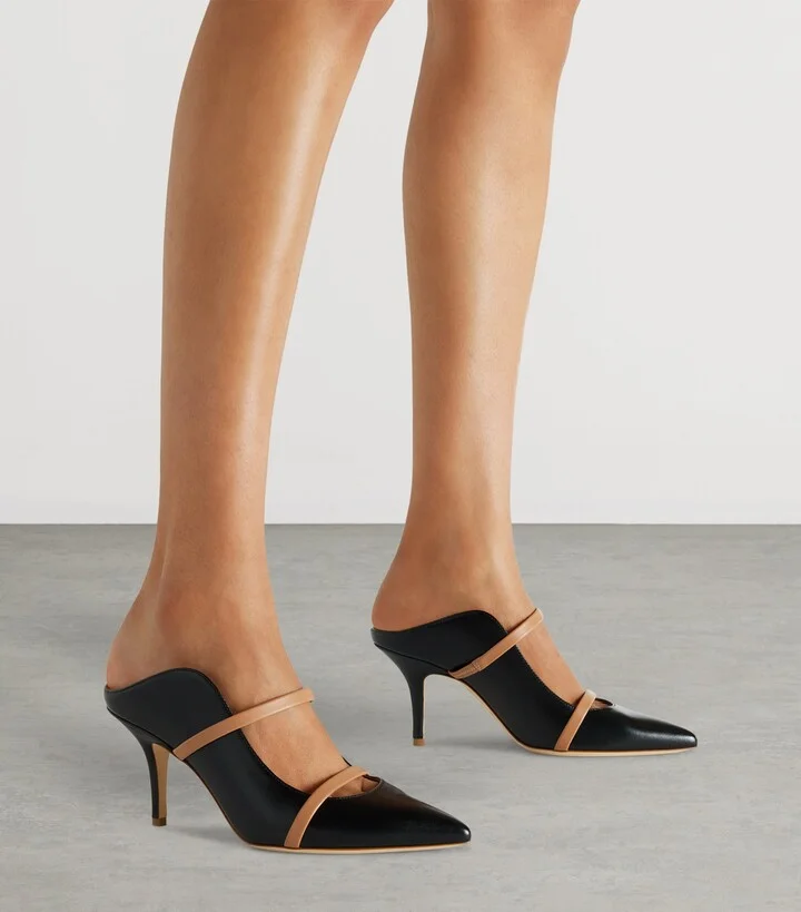 Malone Souliers Leather Maureen Mules 70 - Image 2